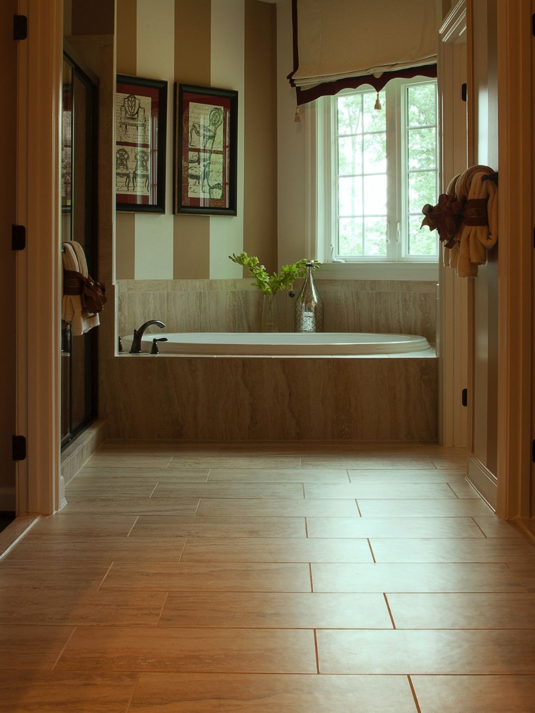 image of a wooden-floor bathroom