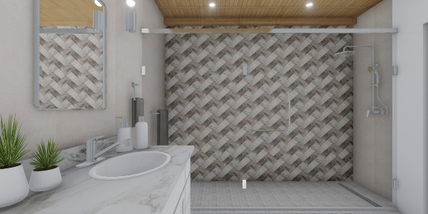 image that shows a light style bathroom