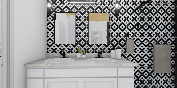 image that shows a light style bathroom